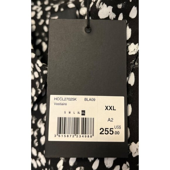 The Kooples Black & White Printed Button-Up Long Sleeve Shirt L & XXL - Picture 3 of 5